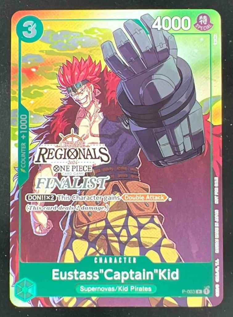 2024 One Piece EN Online Regionals Finalist #003 Eustass Captain Kid