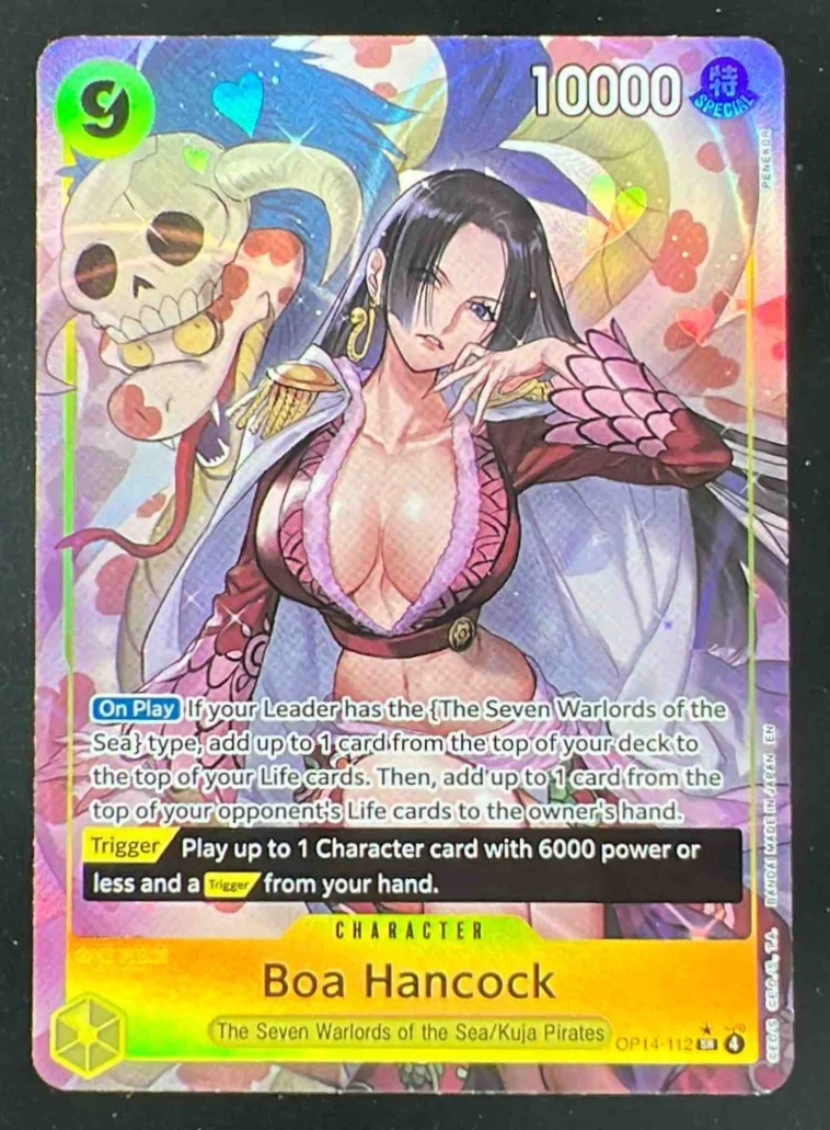 Boa Hancock - OP14-112 Alternate Art - The Azure Sea's Seven OP14