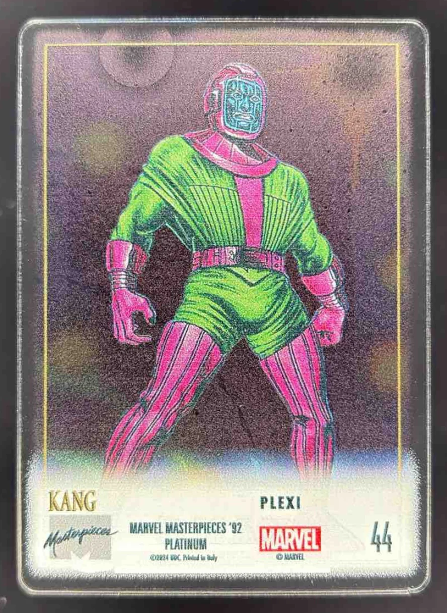 2024 Upper Deck Marvel Masterpieces '92 Platinum Plexi #44 Kang - Image 2