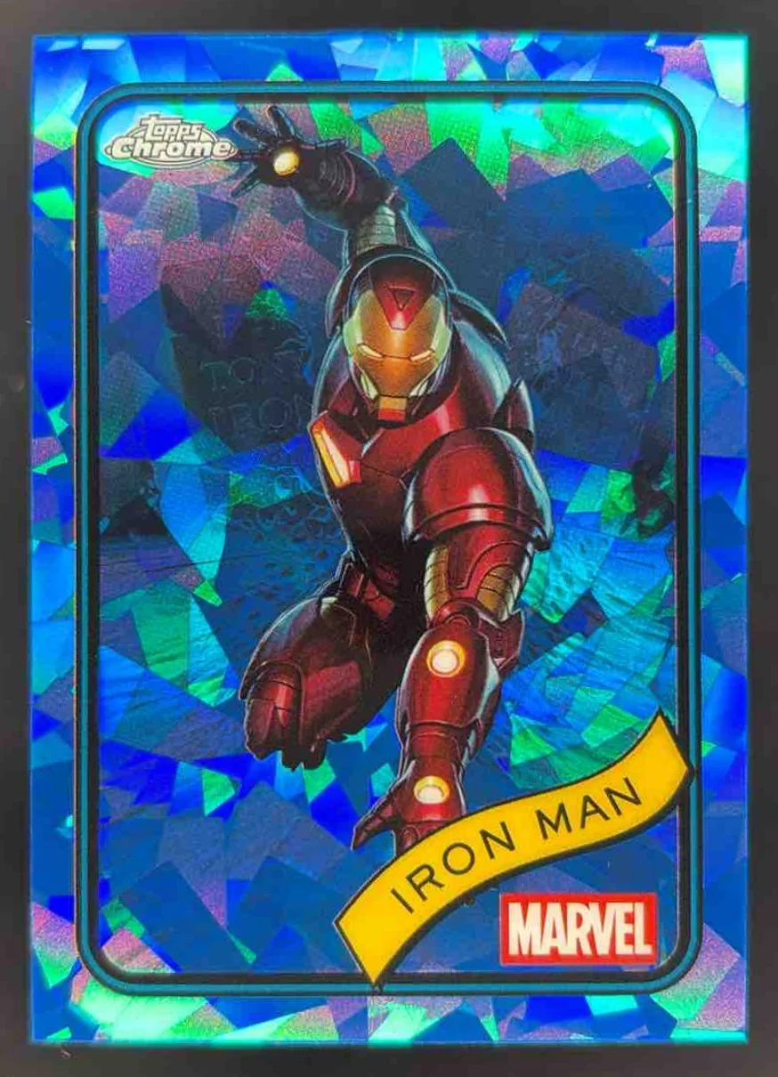 2025 Topps Chrome Marvel Sapphire #1 Iron Man