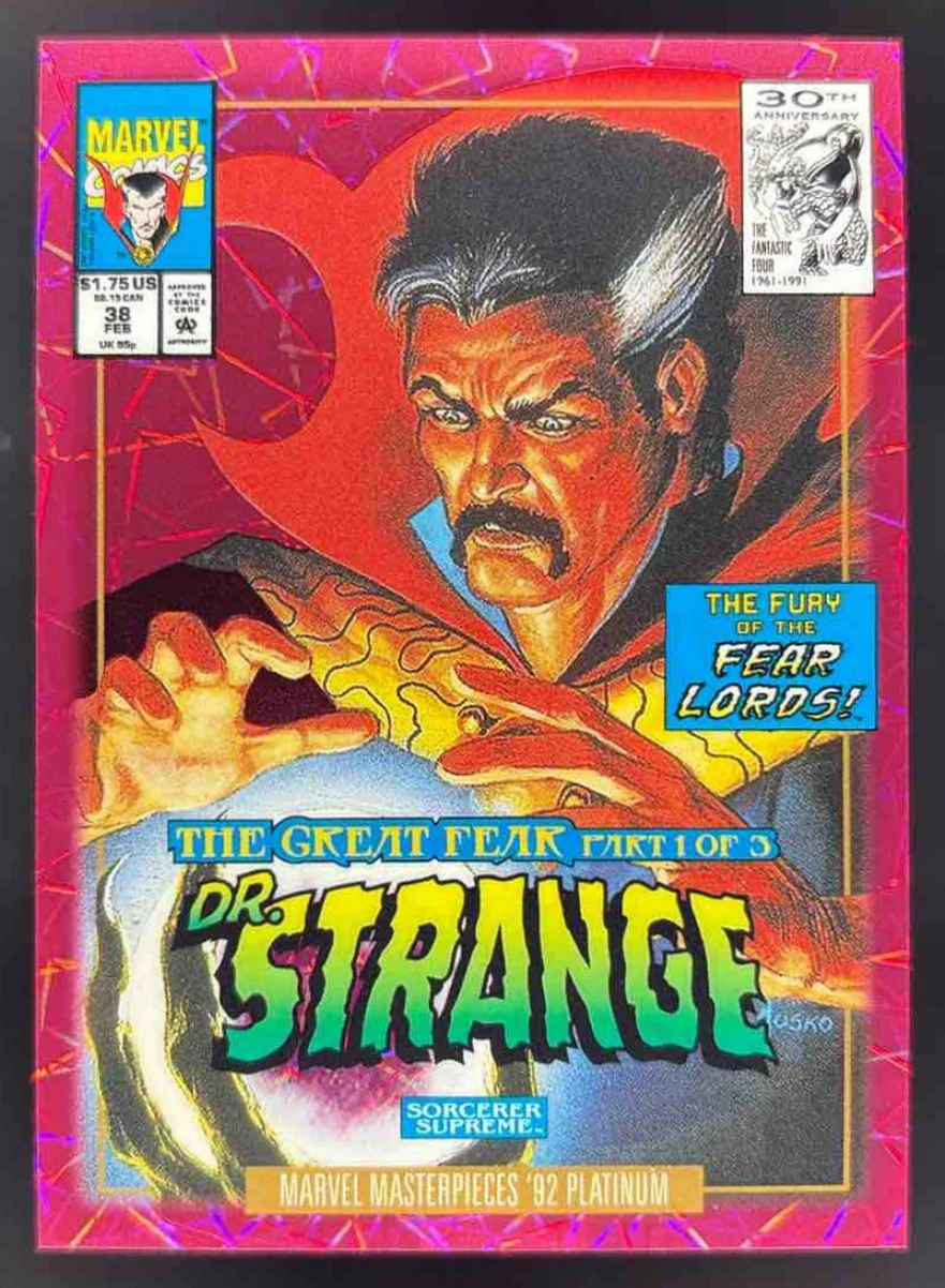 2024 Upper Deck Marvel '92 Variant Cover Pink Lasers #24-V Doctor Strange /692