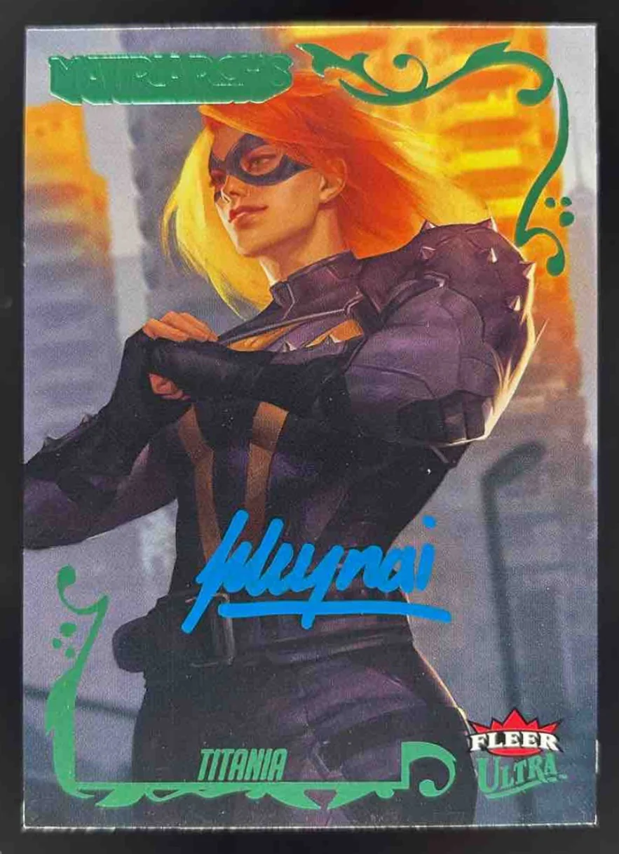 2024 Fleer Ultra Matriarchs of Marvel Green Foil #41 Titania Autograph Auto /80