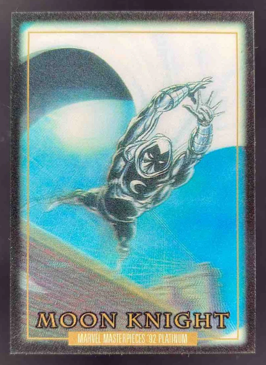 2024 Upper Deck Marvel Masterpieces '92 Platinum Lenticular #51 Moon Knight