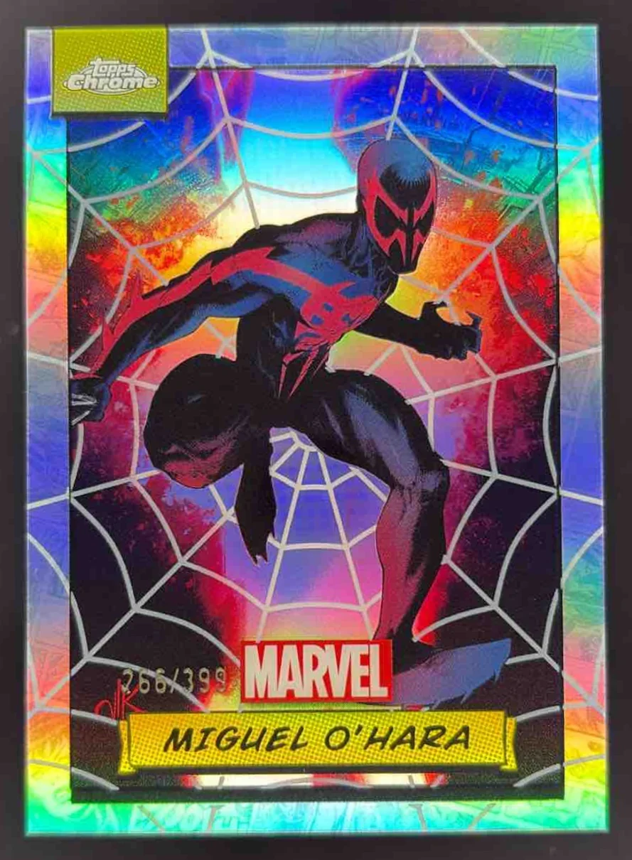 2024 Topps Chrome Marvel Spiderweb Refractor #14 Miguel O'Hara /399