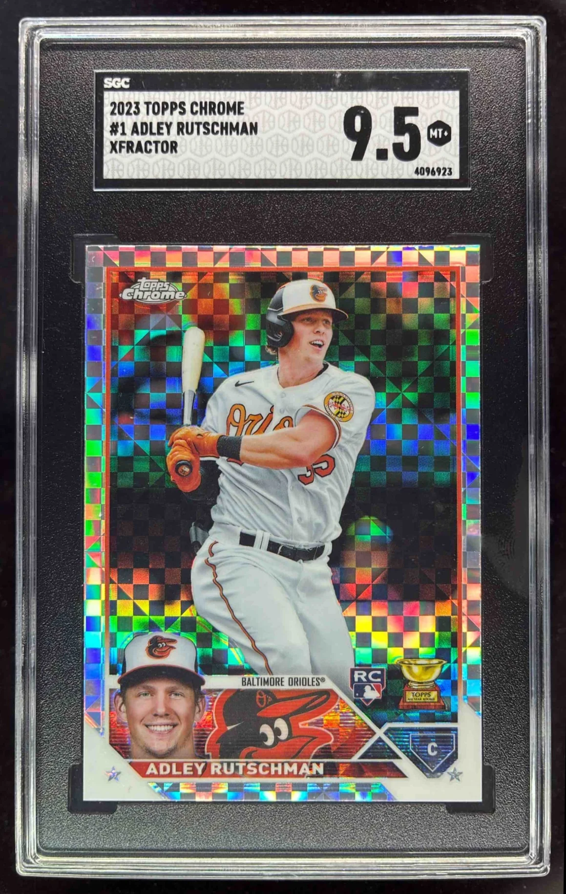 2023 Topps Chrome X-Fractor #1 Adley Rutschman RC SGC 9.5