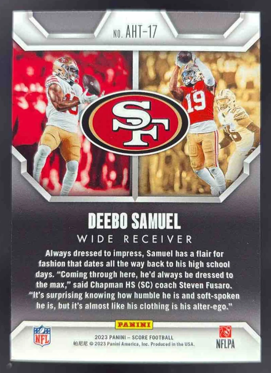 2023 Panini Score All Hands Team #AHT-17 Deebo Samuel - Image 2