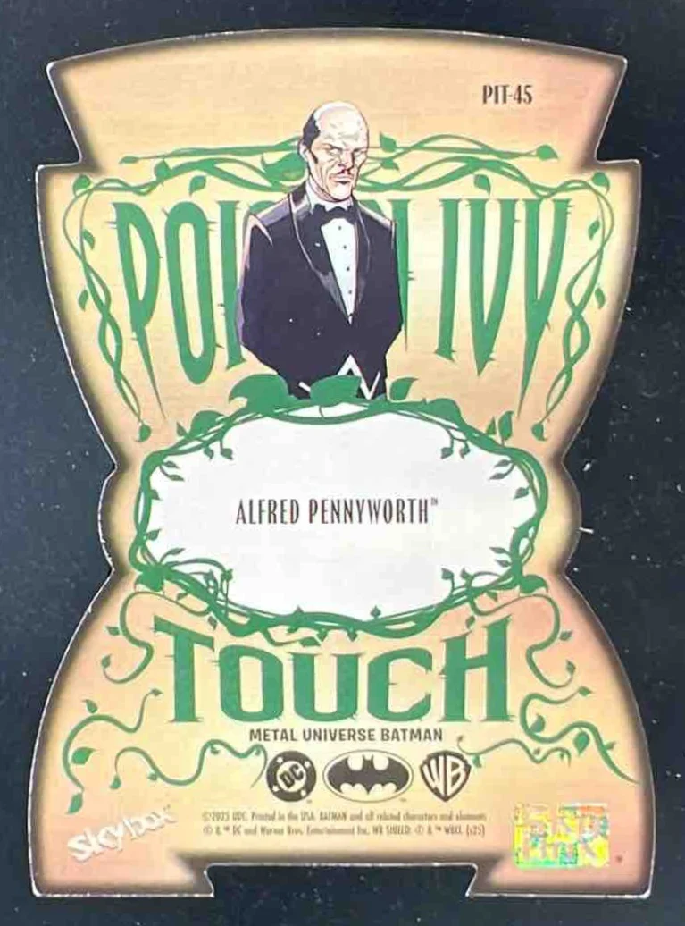2025 Skybox Metal Universe Batman Poison Ivy Touch #PIT-45 Alfred Pennyworth - Image 2