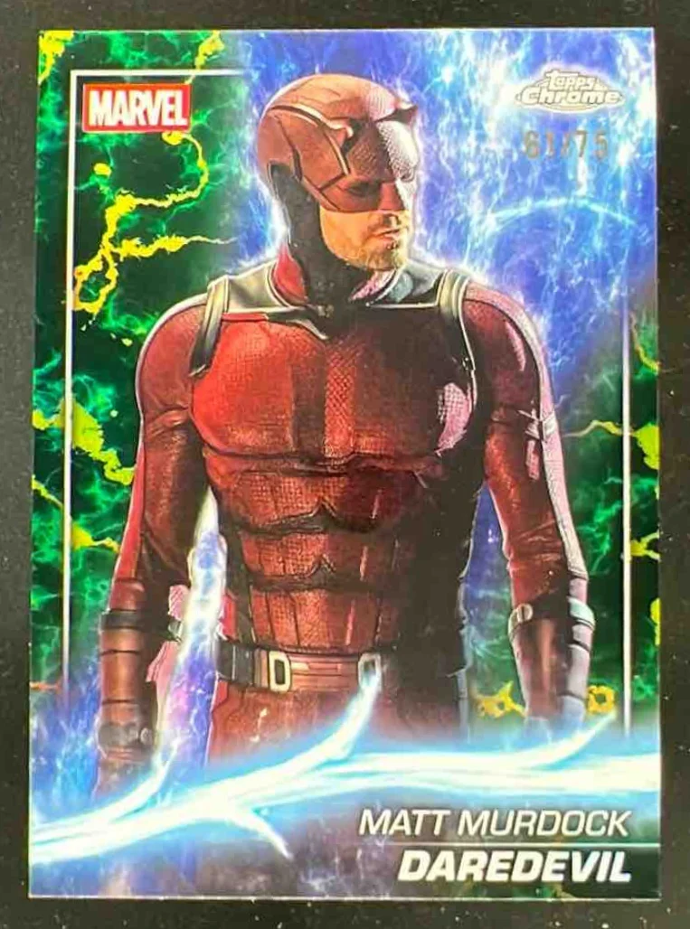 2025 Topps Chrome Marvel Studios Loki Refractor #175 Daredevil /75