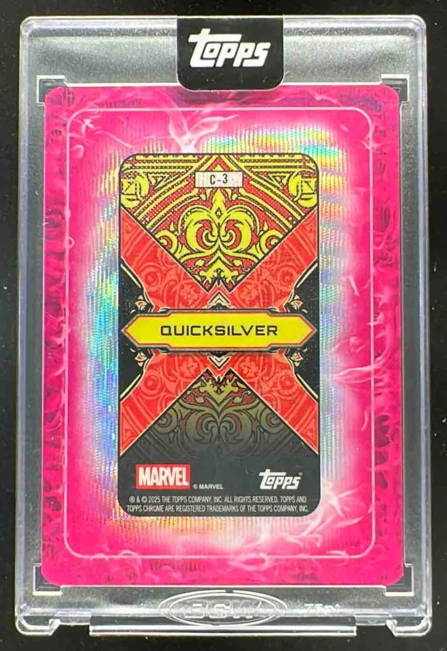 2025 Topps Mint Marvel Gambit's Deck #C-3 Quicksilver /99 - Image 2
