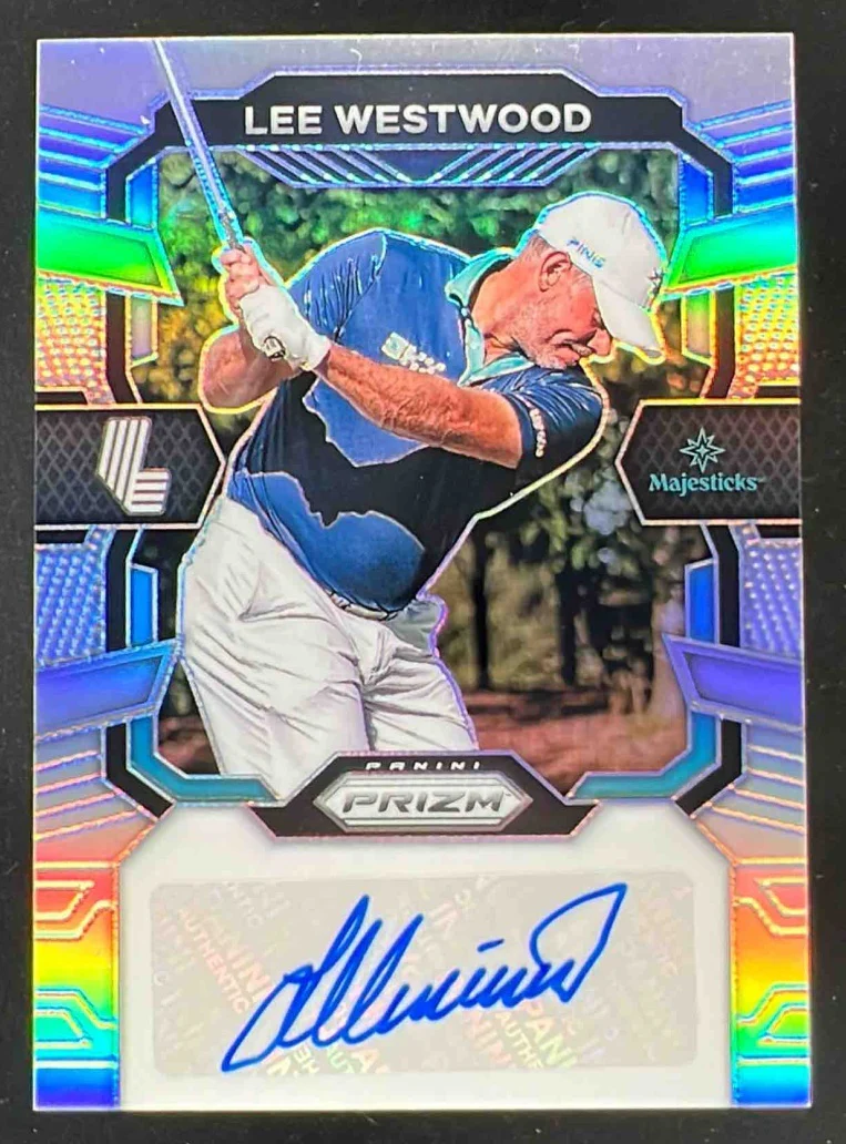 2024 Panini Prizm LIV Signatures Silver Prizms #SIG-LWE Lee Westwood Auto /99