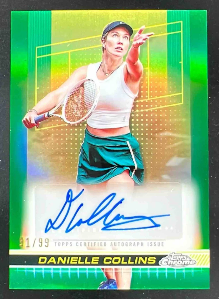 2024 Topps Chrome I Green Grass Court #TCA-DCS Danielle Collins Auto /99