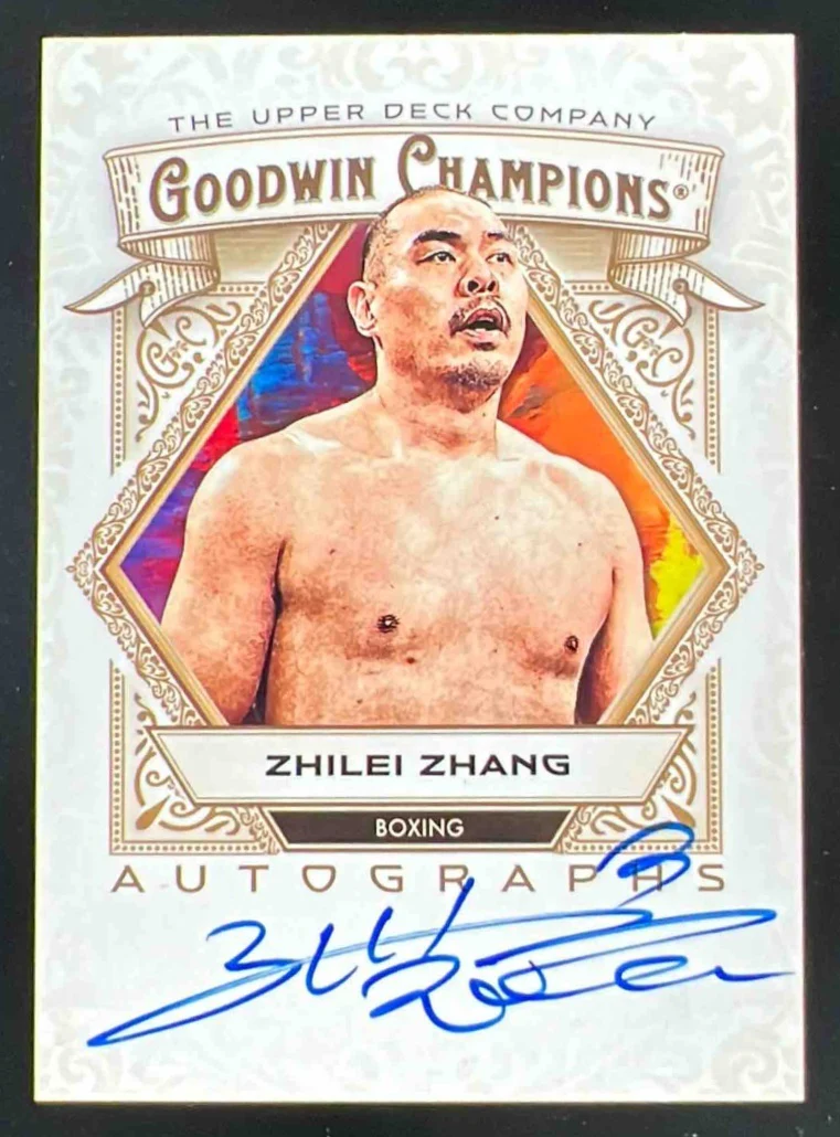 2025 Upper Deck Goodwin Champions Autographs #A-ZZ Zhilei Zhang Autograph Auto