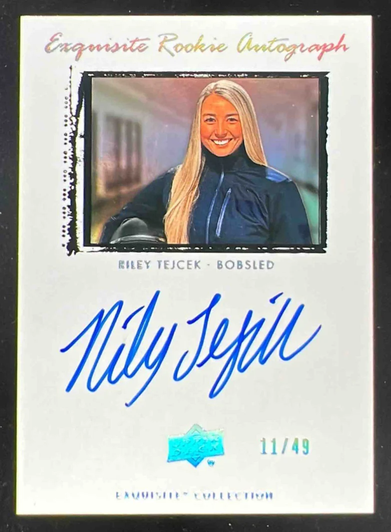 2025 Goodwin Champions Exquisite Collection 09 Rookie Riley Tejcek Auto /49