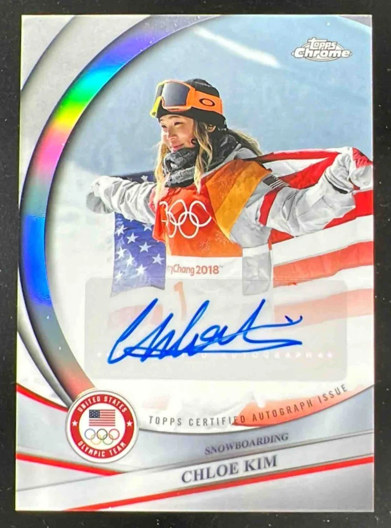 2026 Topps Chrome U.S. Winter Olympic Hopefuls Autograph #BCA-CKI Chloe Kim Auto