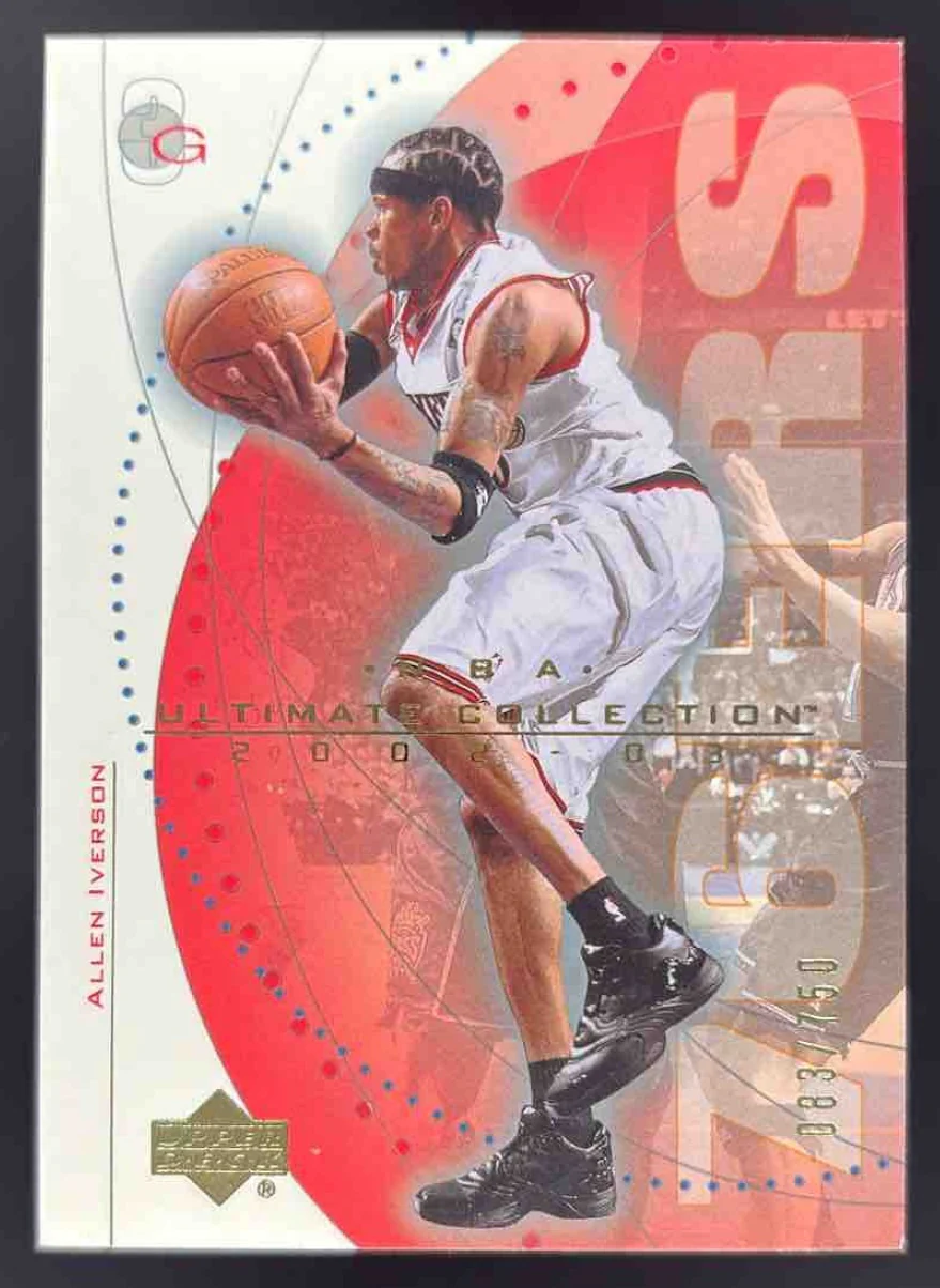 2002-03 Upper Deck Ultimate Collection #48 Allen Iverson Auto /750