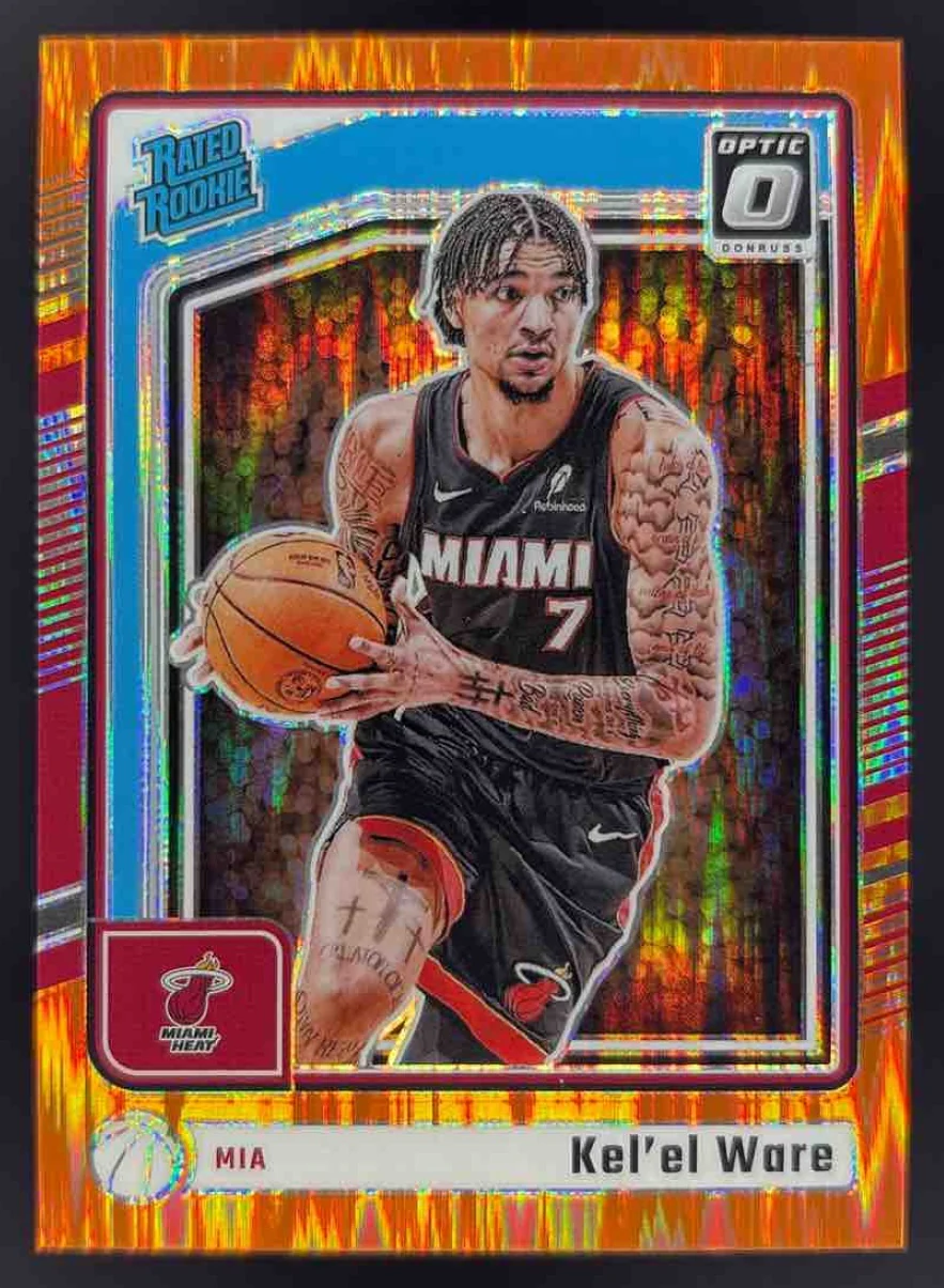 2024-25 Panini Donruss Optic Orange Shock #280 Kel'el Ware RC Rated Rookie /225