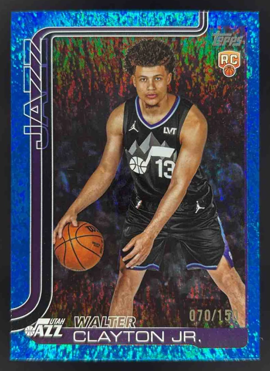 2025-26 Topps Blue Holo Foil #218 Walter Clayton Jr. RC /150