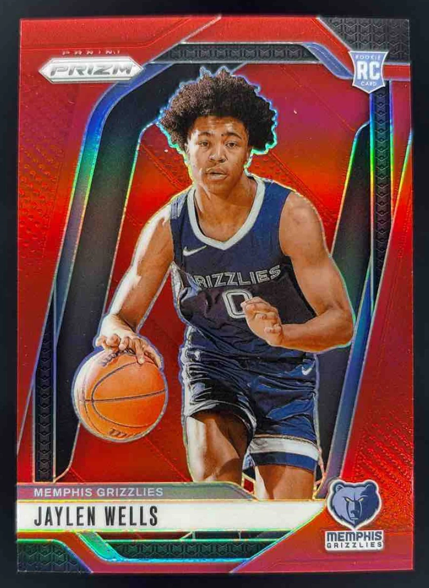 2024-25 Panini Prizm Red Prizm #239 Jaylen Wells RC /299