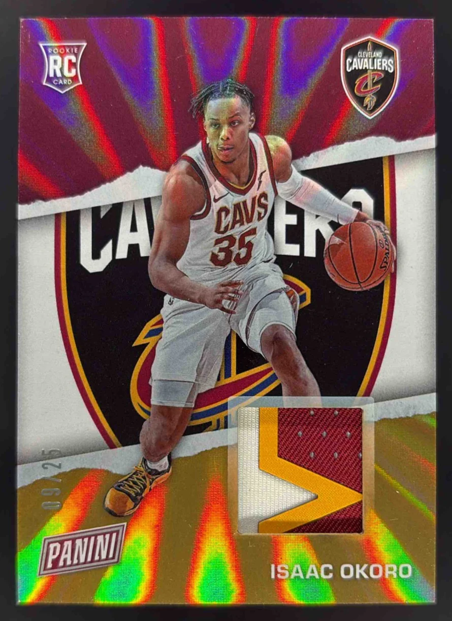 2021 Panini Father's Day Rainbow Spokes Memorabilia #RC7 Isaac Okoro /25