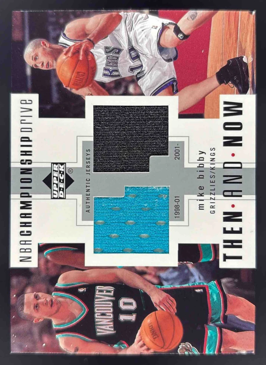 2002-03 Upper Deck Championship Drive Then and Now Jersey #TN-MB Mike Bibby