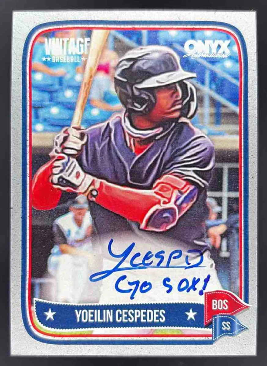 2024 Onyx Vintage Bordered Autographs #VAYOCE Yoeilin Cespedes Auto /10