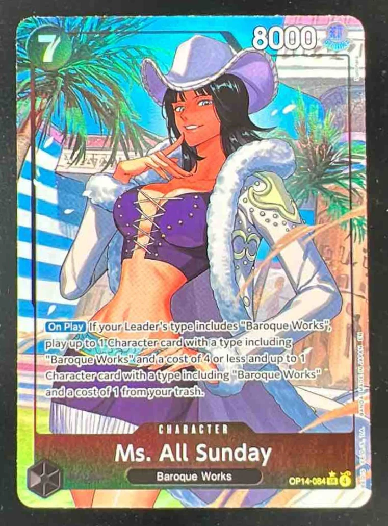 Ms. All Sunday Alternate Art - The Azure Sea's Seven OP14