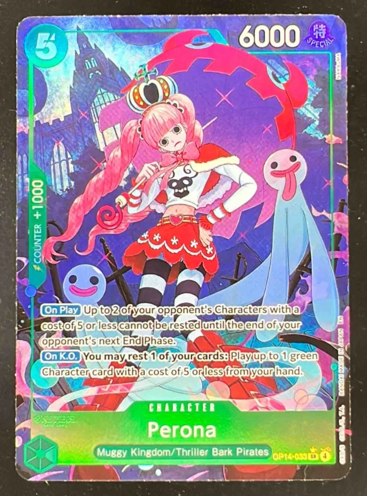 Perona - OP14-033 Alternate Art - The Azure Sea's Seven OP14