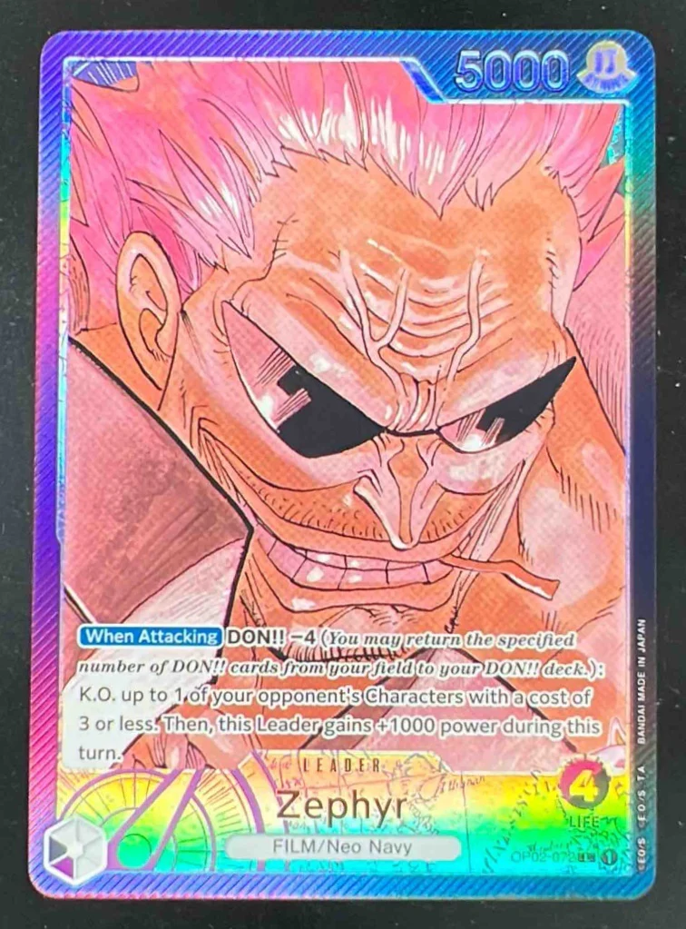 One Piece Zephyr Alternate Art - Paramount War OP02 072