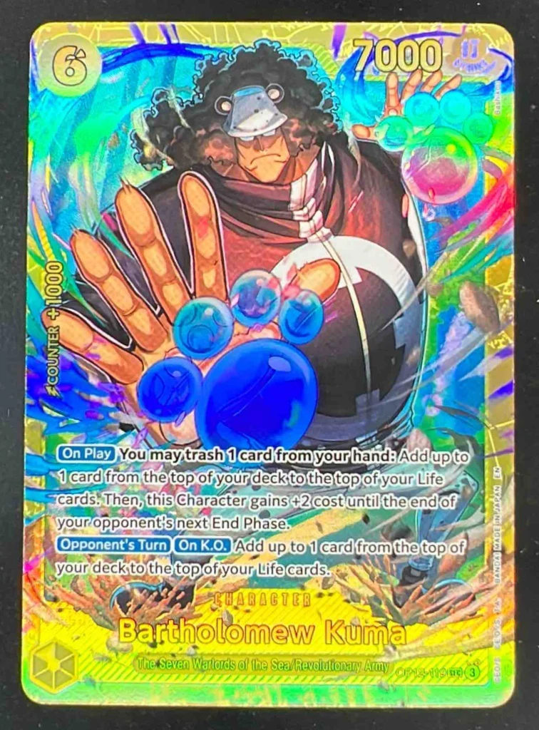 2025 One Piece Legacy of the Master #OP12-119 Bartholomew Kuma Secret Rare