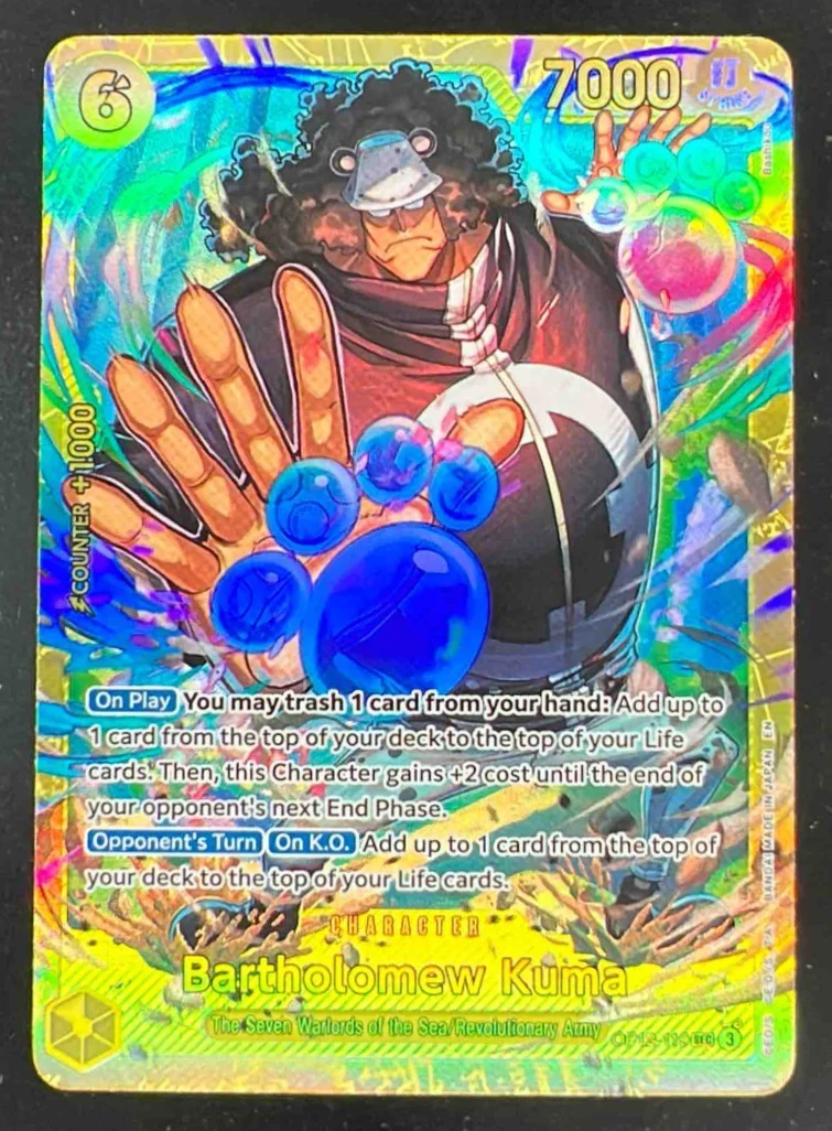 2025 One Piece Legacy of the Master #OP12-119 Bartholomew Kuma Secret Rare