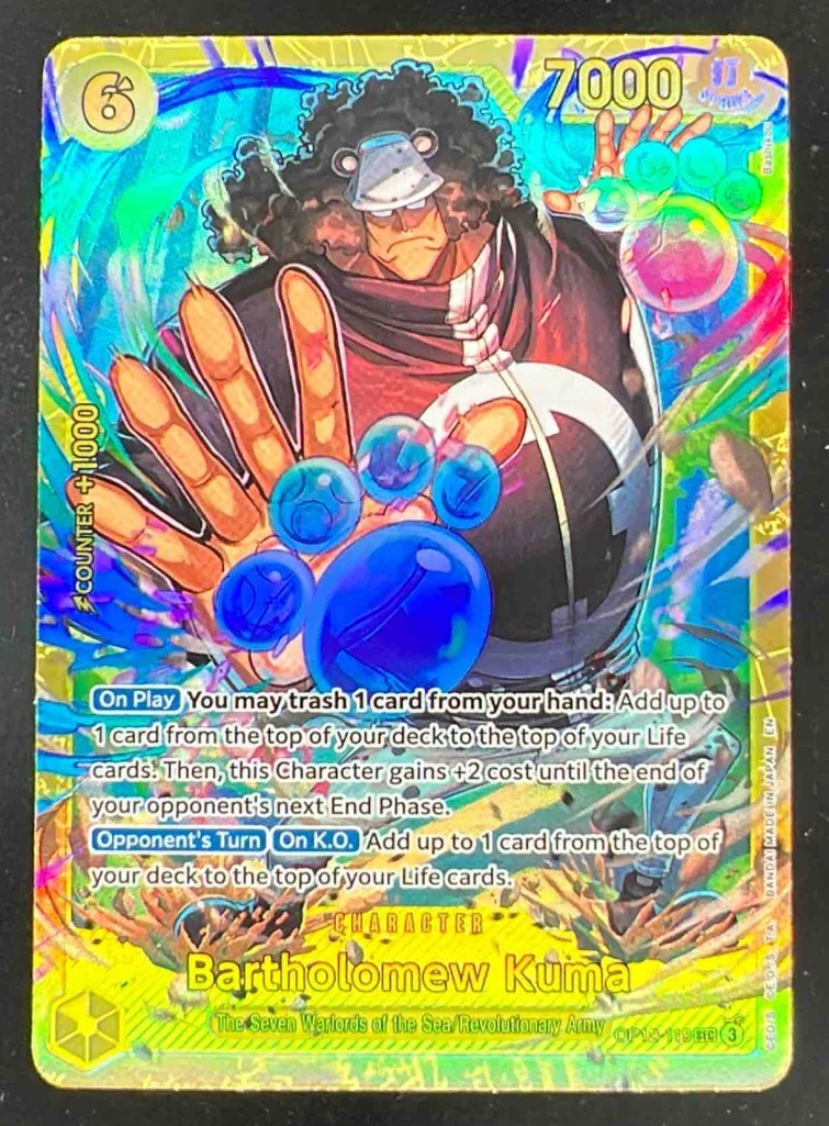 2025 One Piece Legacy of the Master #OP12-119 Bartholomew Kuma Secret Rare