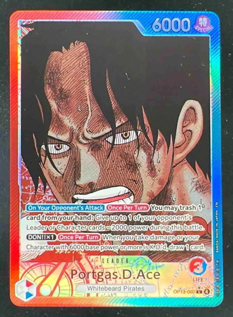 Portgas.D.Ace 002 Alternate Art - Carrying On His Will OP13