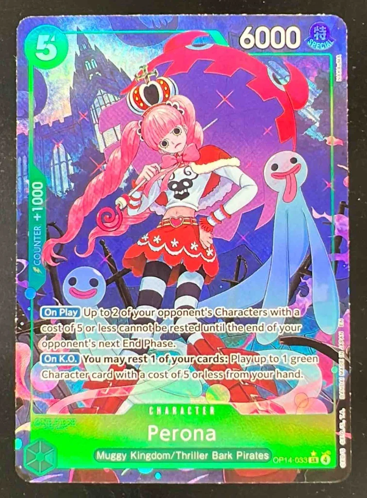 Perona - OP14-033 Alternate Art - The Azure Sea's Seven OP14