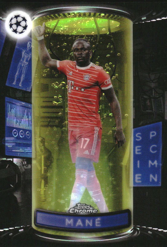 2022-23 Topps Chrome UEFA Club Competitions Specimens Yellow Sadio Mane /125