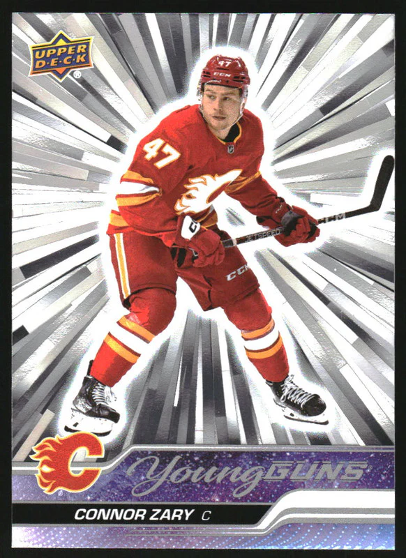 2023-24 Upper Deck Outburst Silver #496 Connor Zary Young Guns RC Rookie