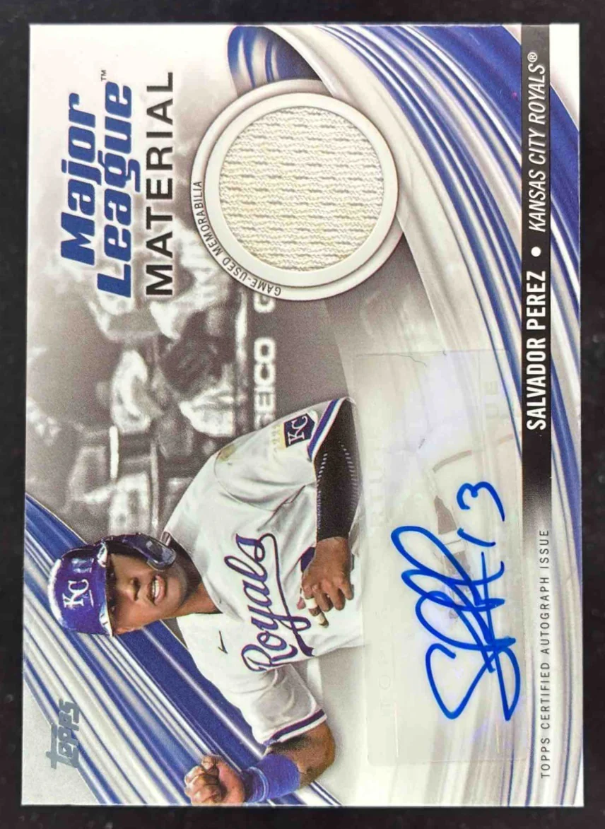 2023 Topps Major League Material Relics Series Two #SP Salvador Perez Auto /50
