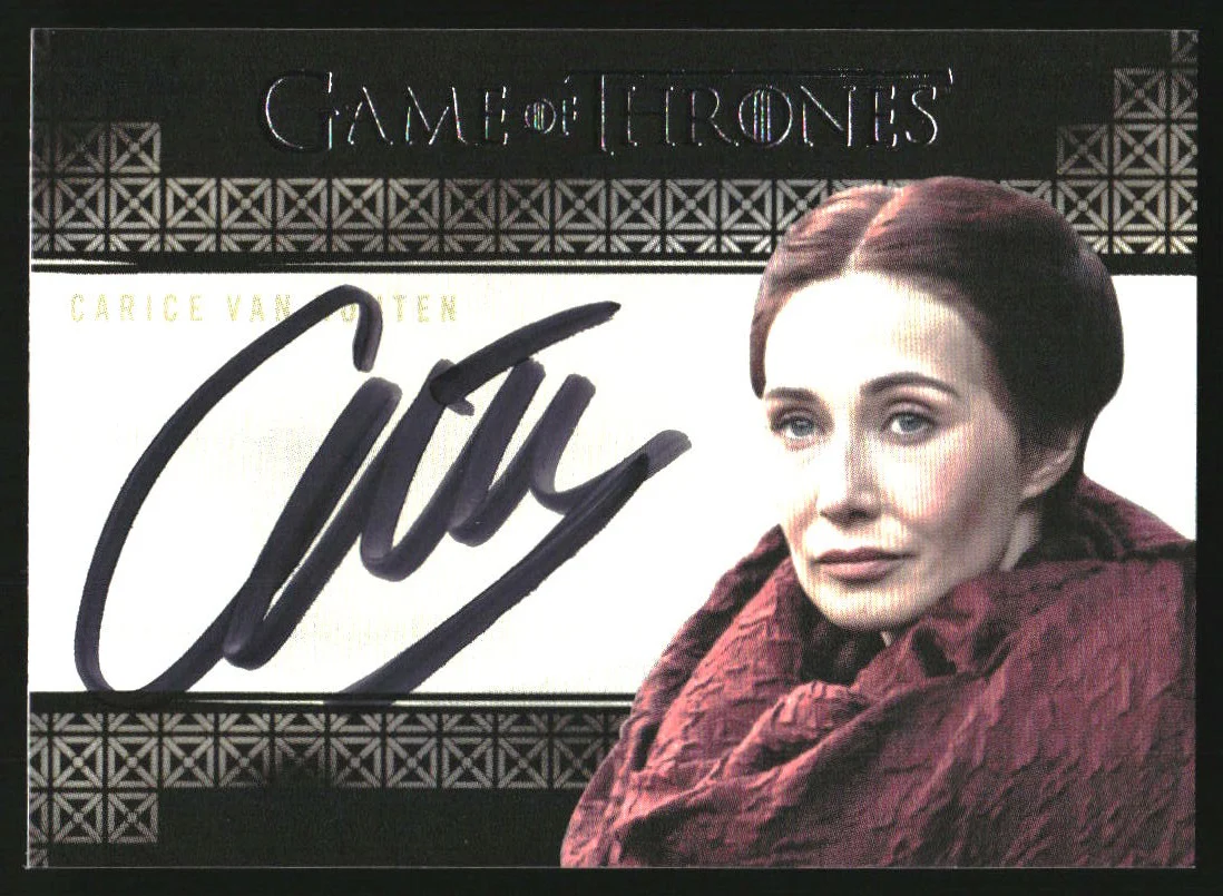 2017 Game of Thrones Valyrian Steel Gold Auto Carice van Houten Melisandre