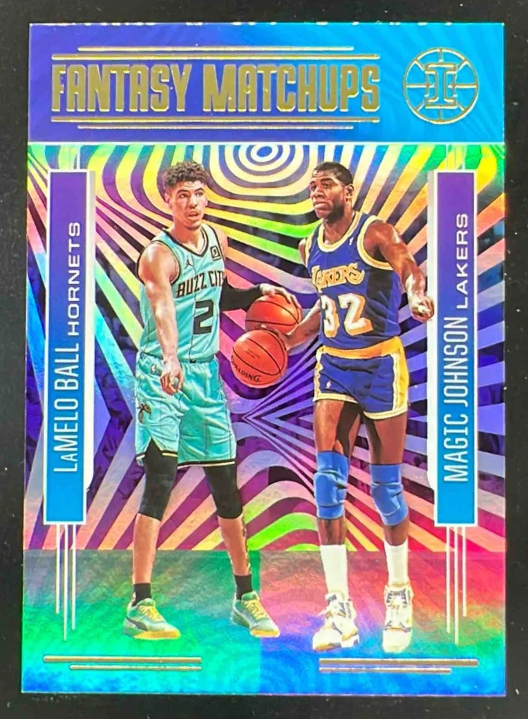 2020-21 Panini Illusions Fantasy Matchups #20 LaMelo Ball Magic Johnson
