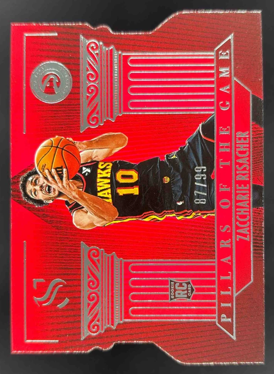 2024-25 Panini Silhouette Pillars of the Game #9 Zaccharie Risacher RC /99