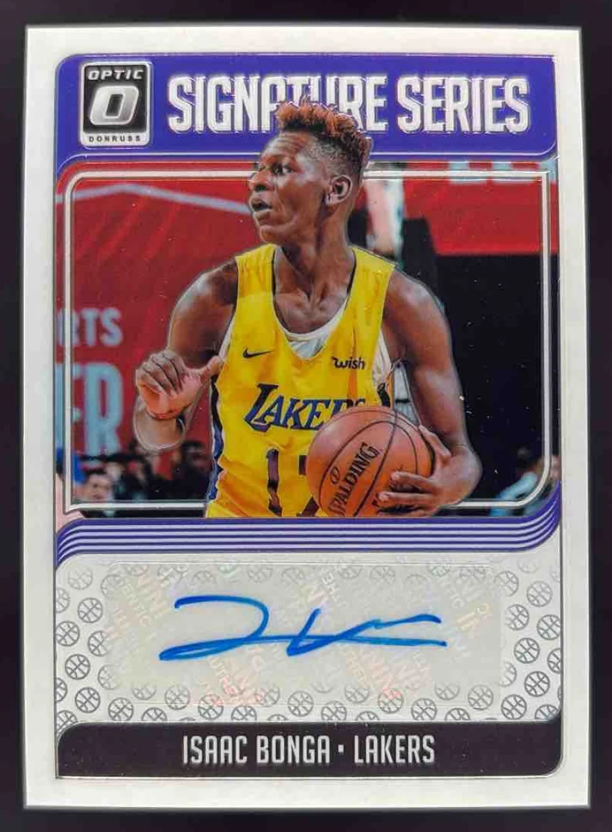 2018-19 Panini Donruss Optic Signature Series #SG-IBG Isaac Bonga RC Auto