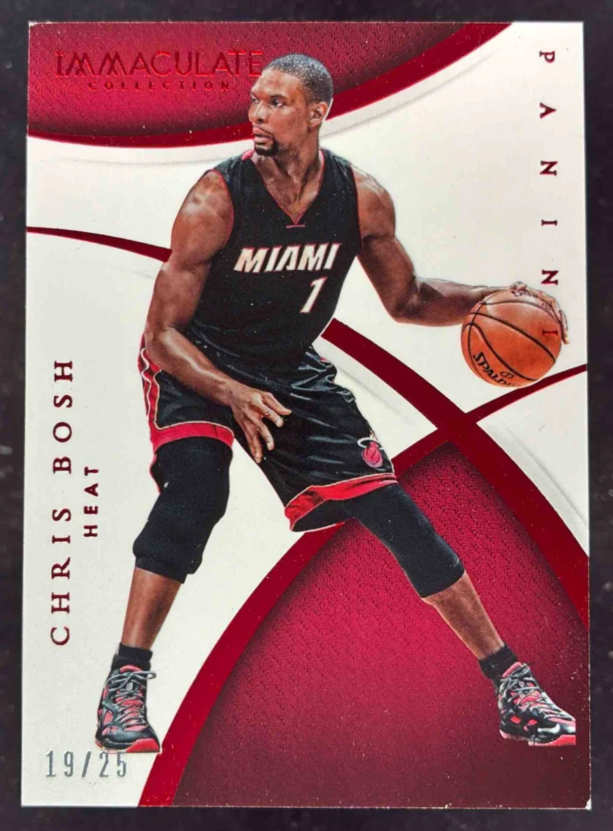 2014-15 Panini Immaculate Collection Red #37 Chris Bosh /25
