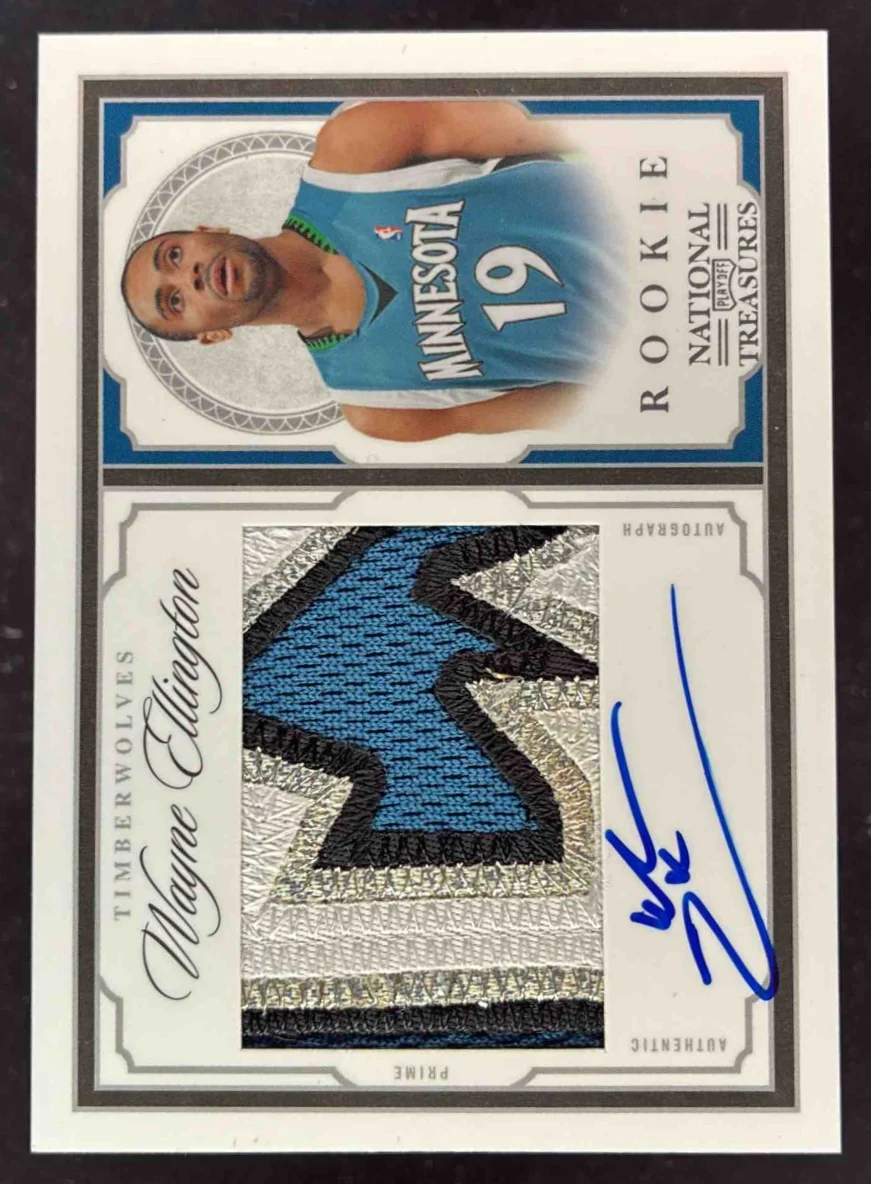 2009 Panini Playoff National Treasures Wayne Ellington Autograph RC Auto /99