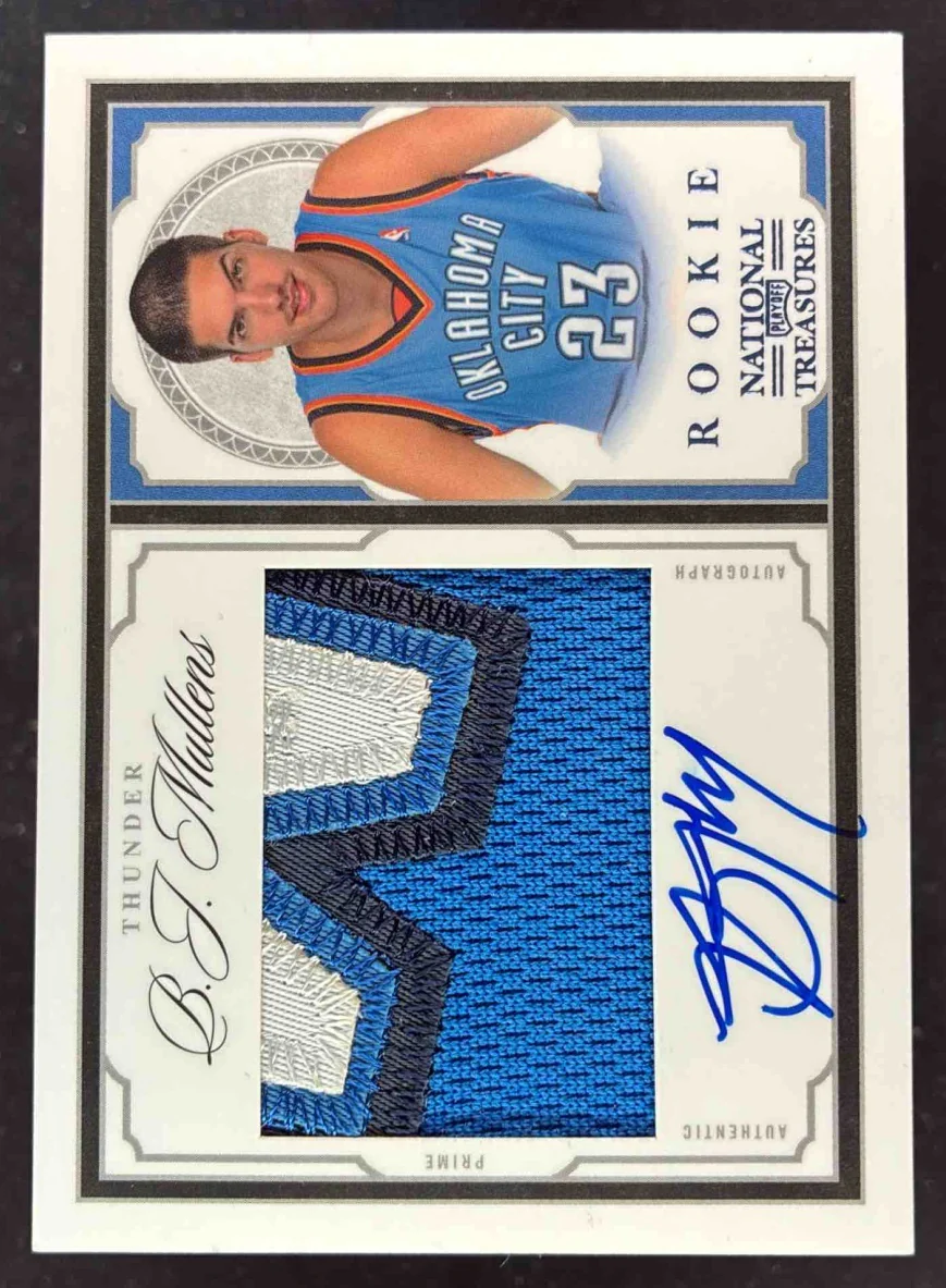2009 Playoff National Treasures Century Platinum #222 B.J. Mullens Auto /5