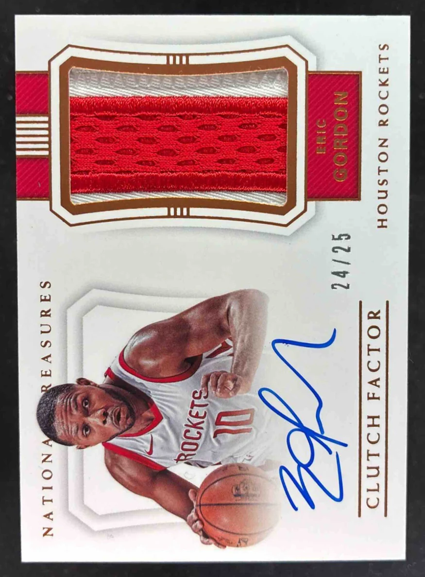 2017 Panini National Treasures Clutch Factor Bronze #CF-EGD Eric Gordon Auto /25