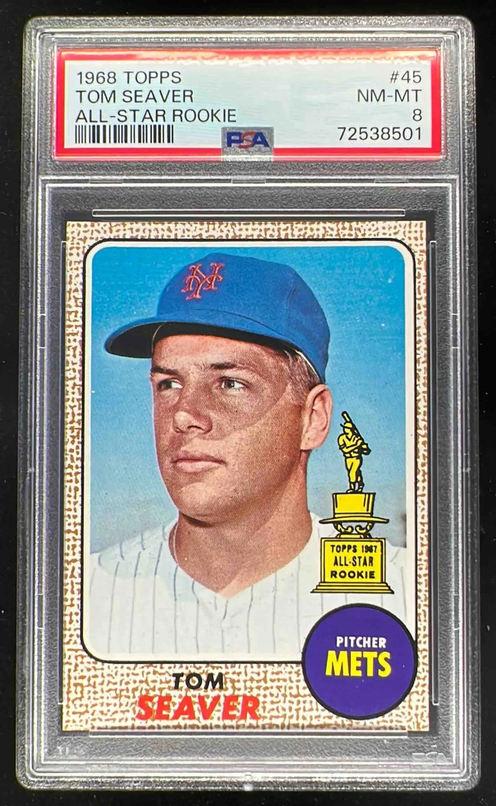 1968 Topps #45 Tom Seaver RC PSA 8