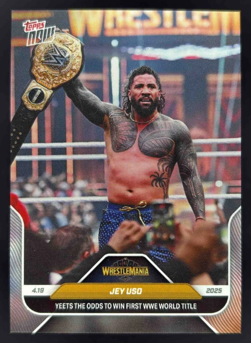2025 Topps Now WWE 2025 Topps Now WWE #38 Jey Uso