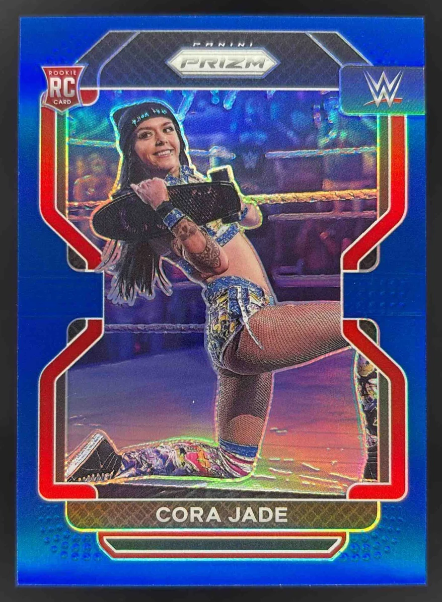 2022 Panini Prizm WWE Blue #188 Cora Jade RC /199