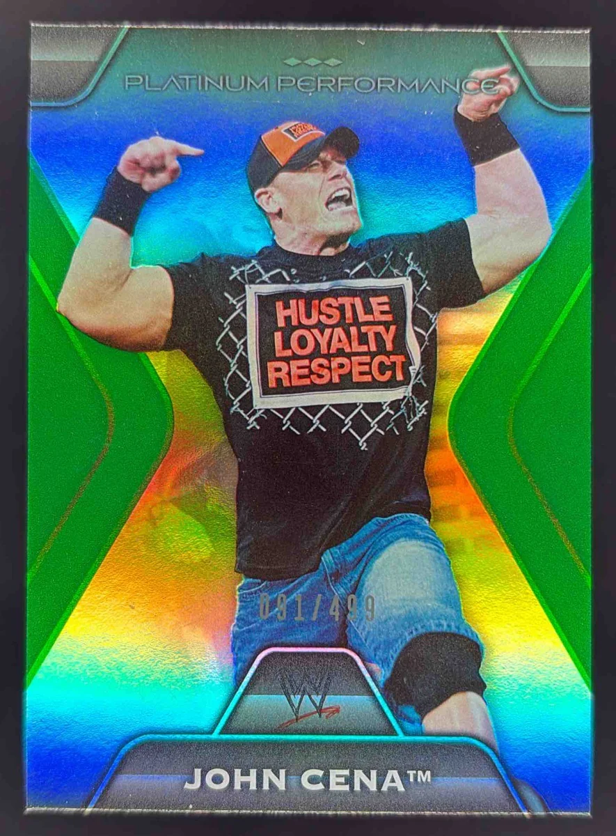 2010 Topps Platinum Platinum Performance Green #PP-10 John Cena /499