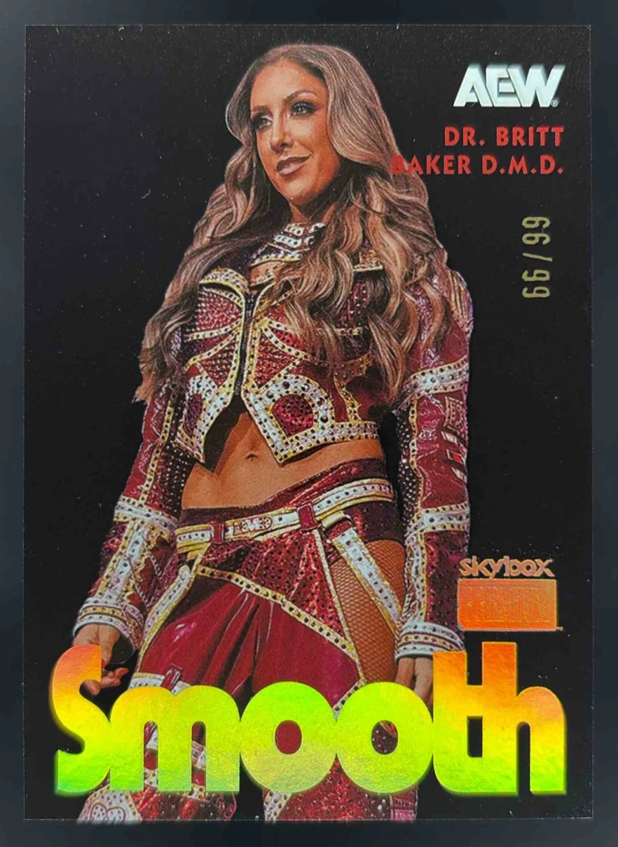 2025 Skybox Universe AEW Wrestling Smooth Gold Spectrum Dr Britt Baker D.M.D./99