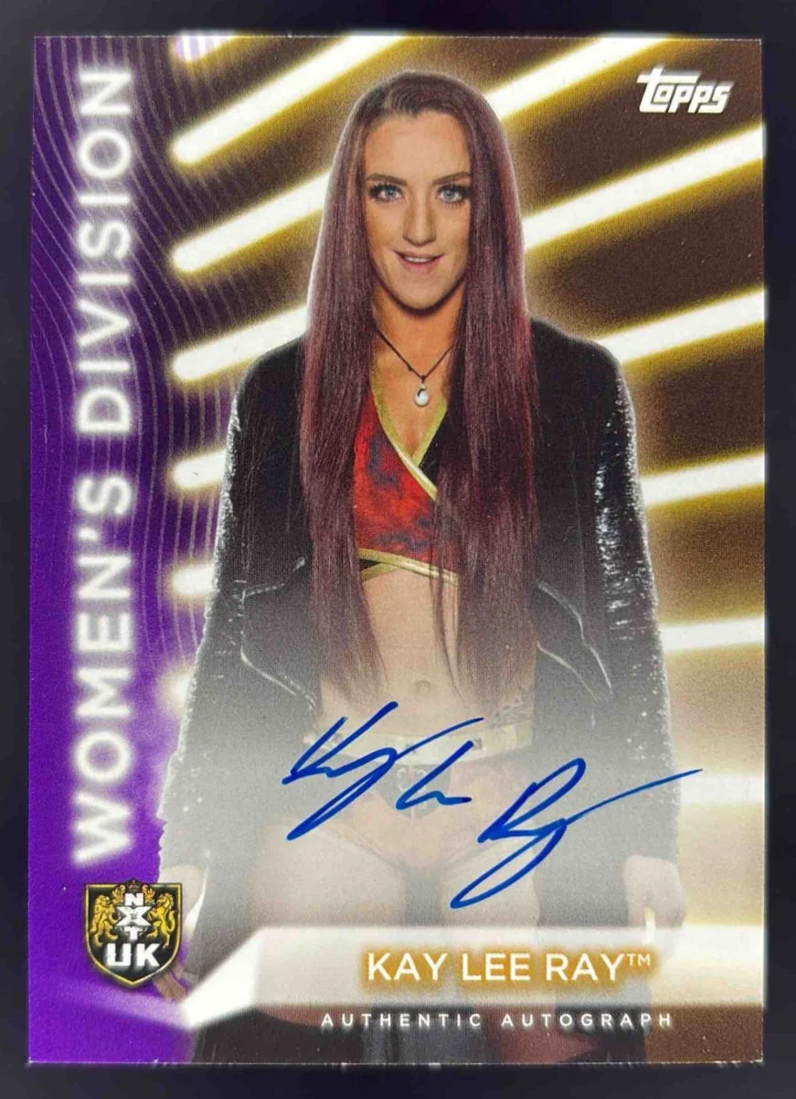 2021 Topps WWE Women's Division Autographs Purple #A-KLR Kay Lee Ray Auto /99